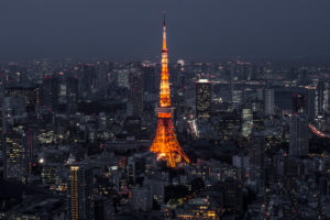 The Tokyo Tower at night The Tokyo Tower at night
